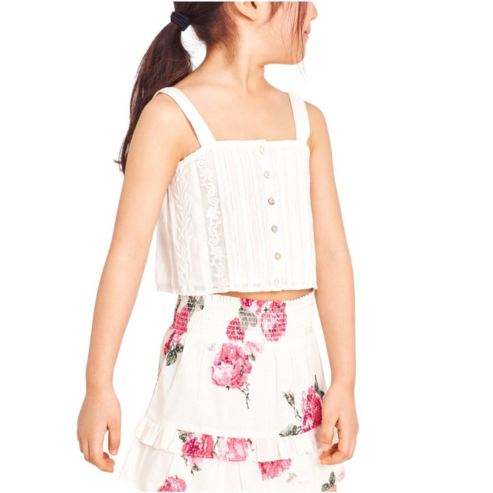Loveshackfancy Floral Paradise Pink Juniper Skirt Size 2-3 Y